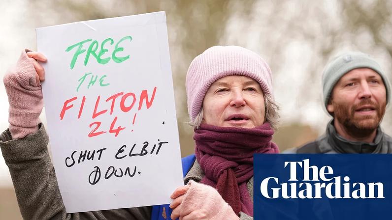 Prosecutors have dropped charges over break-in at Israeli defence firm site after jury cleared six other defendants of offence