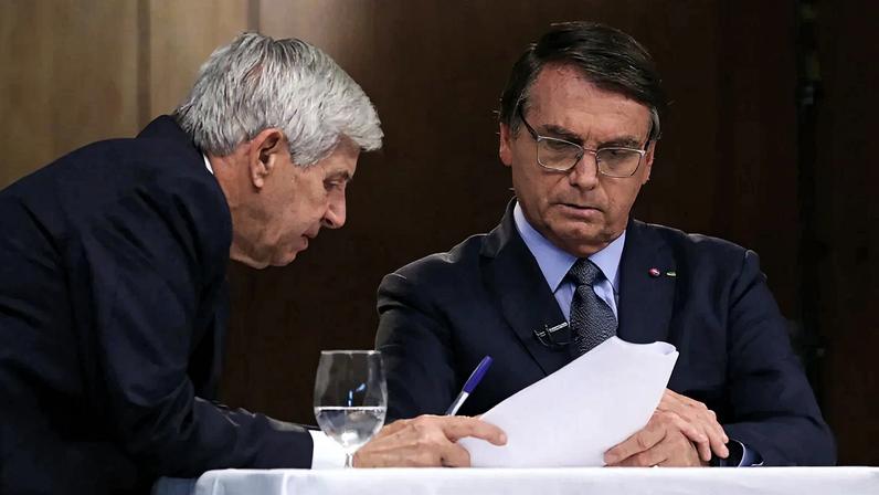 O ex-presidente Jair Bolsonaro e o ex-ministro Augusto Heleno. Foto: Marcos Corrêa/PR