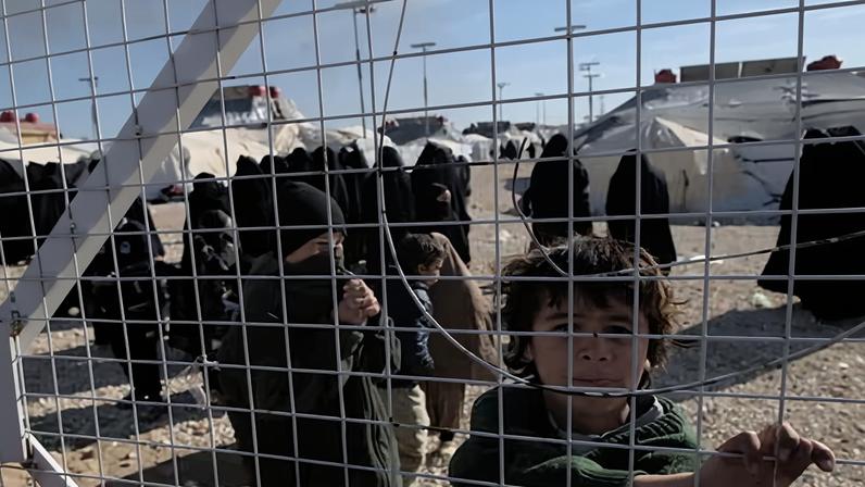 Al-Hawl camp in north-east Syria. Humanitarian organisations have long warned that such detention centres were ‘a ticking timebomb’.