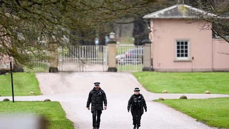 The entrance to the Royal Lodge, a property on the estate surrounding Windsor Castle and a former residence of Andrew Mountbatten-Windsor, in Windsor, Britain, on 19 February.