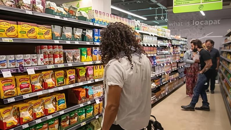 A grocery store in Detroit, Michigan.