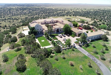 Zorro Ranch, one of Jeffrey Epstein’s properties, is seen in an aerial view near Stanley, New Mexico, on 15 July 2019.