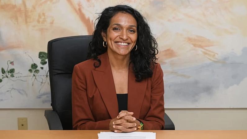 Nithya Raman on 11 October 2024 in Los Angeles, California.