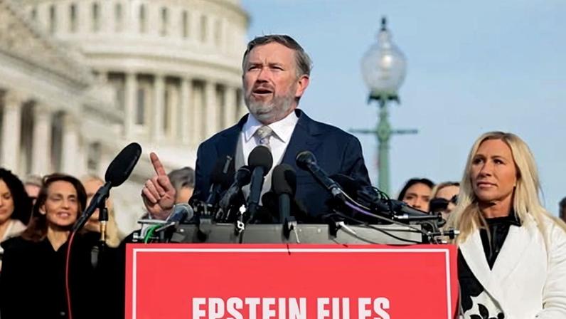 Representative Thomas Massie, Republican for Kentucky, co-authored a law mandating the release of the so-called Epstein files.
