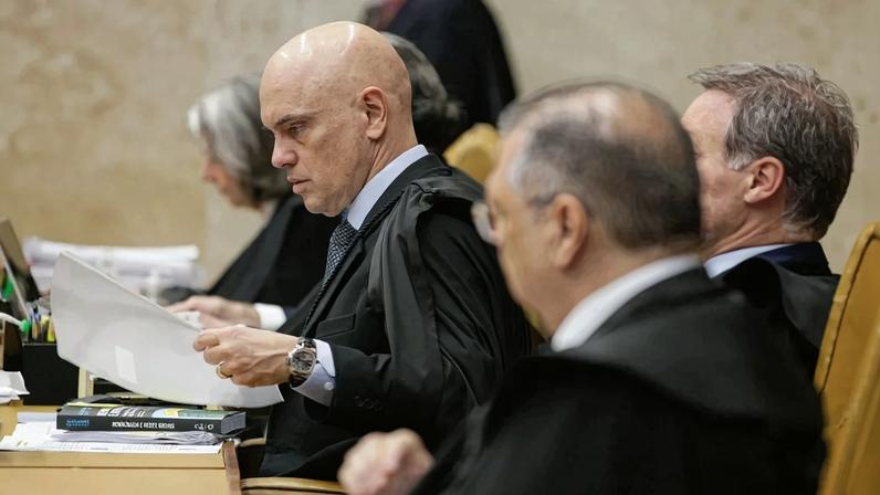 Alexandre de Moraes em sessão do STF.