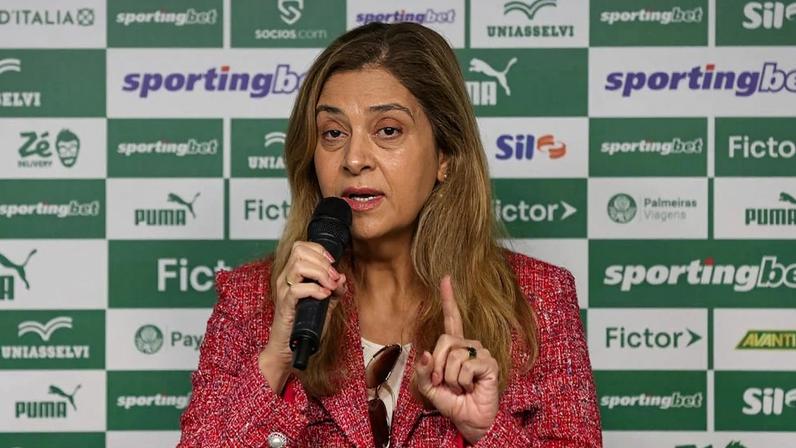 A empresária Leila Pereira, presidenta do Palmeiras e dona da Crefisa, foi convocada pela CPMI do INSS. Foto: Cesar Greco/Palmeiras