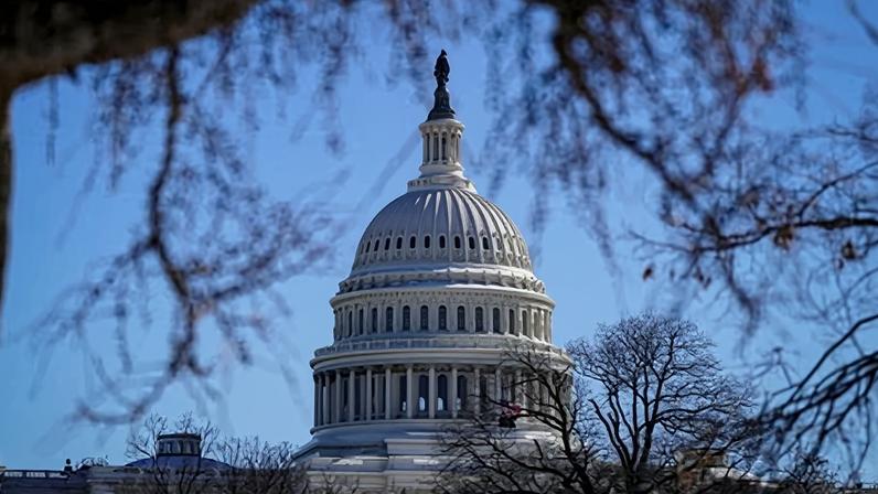The US Capitol building in Washington DC on Monday.