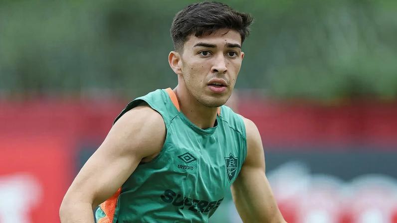 Lezcano em treinamento pelo Fluminense (Foto: Marcelo Gonçalves / Fluminense FC)