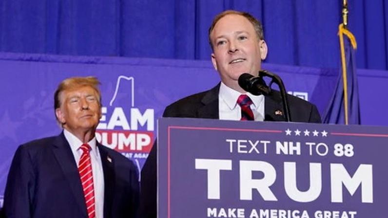 Donald Trump and Lee Zeldin, the EPA administrator, at a rally in 2024.