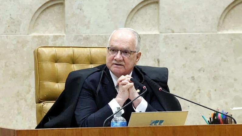 O ministro Edson Fachin na primeira sessão plenária de 2026. Foto: Luiz Silveira/STF