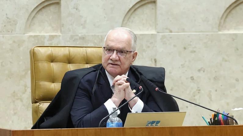 O ministro Edson Fachin na primeira sessão plenária de 2026. Foto: Luiz Silveira/STF
