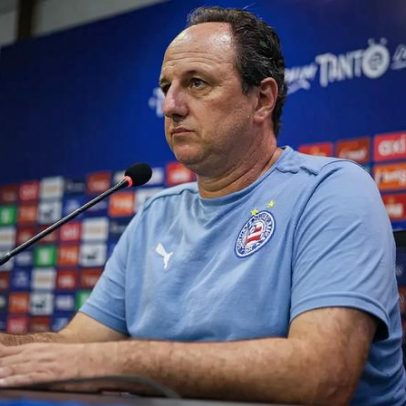 Ceni critica gramado da Arena Fonte Nova durante Bahia x Fluminense