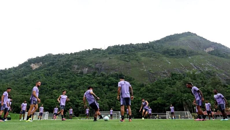 Botafogo em treino no CT Lonier (Foto: Vítor Silva/Botafogo)