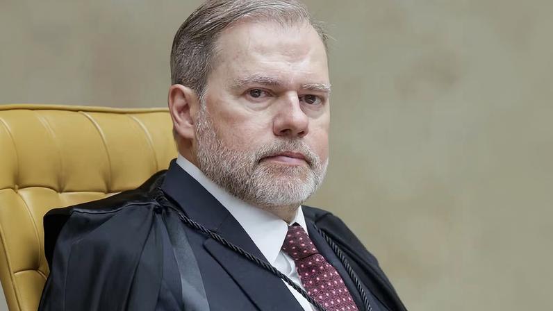 Ministro Dias Toffoli durante sessão no STF — Foto: Rosinei Coutinho/STF