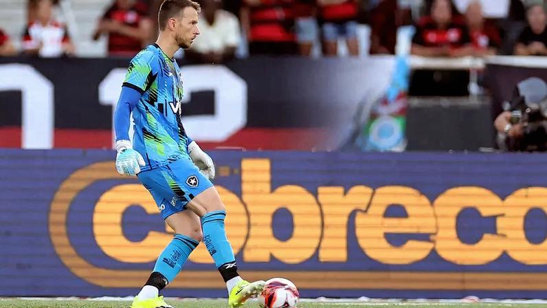 Neto em ação em Botafogo x Flamengo (Foto: Vitor Silva/Botafogo)