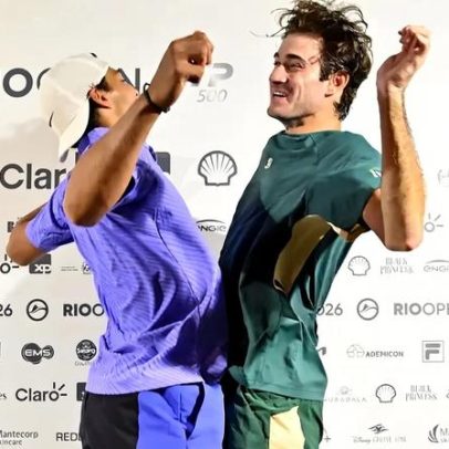 Gustavo Heide celebra parceria com Guto Miguel no Rio Open