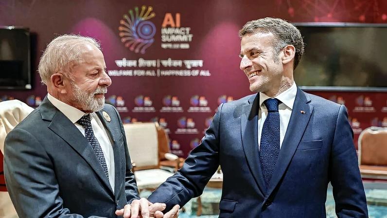 O presidente Lula (PT) e o presidente francês Emmanuel Macron. Foto: Ricardo Stuckert/PR