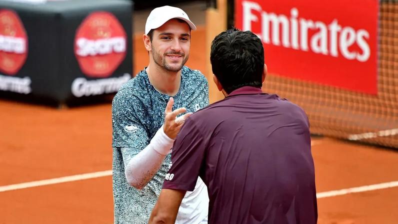 João Fonseca e Marcelo Melo comemoram a vitória na semifinal do Rio Open (Foto: João Pires/Fotojump)