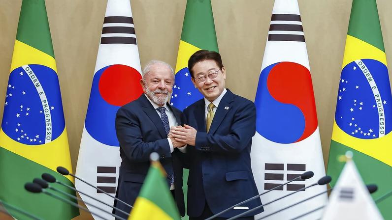 Seul, 23/02/2026 –Presidente Lula reunido com presidente da Coreia do Sul, Lee Jae-myung. Foto: Ricardo Stuckert/PR