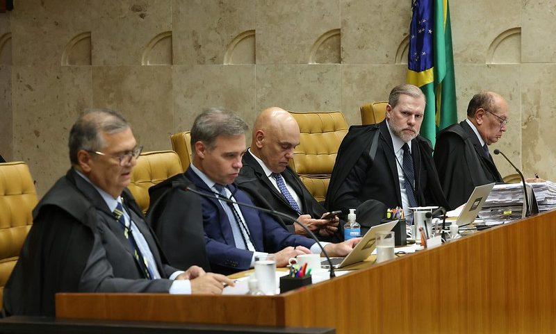Ministros do STF em sessão sobre corte de penduricalhos. (Foto: Luiz Silveira/STF)