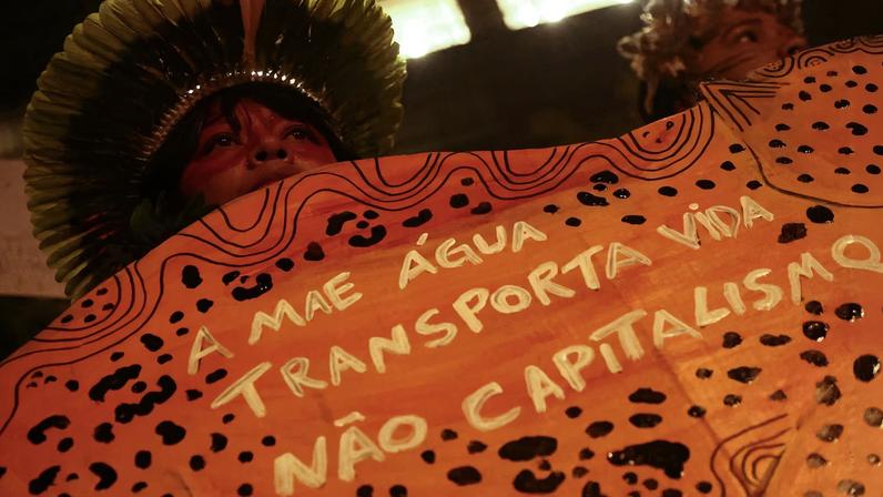 Protest at Cargill's offices in Sao Paulo