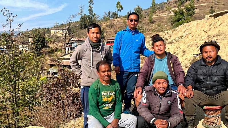 Mulkharka residents who oppose the Nagmati Dam project and are campaigning to stop construction.