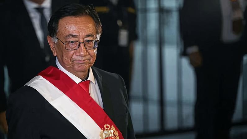 José María Balcázar has been voted in as Peru’s new interim president ahead of general elections in April, making him the country’s eighth president in as many years.