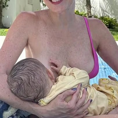 Dani Calabresa curte o primeiro Carnaval com o filho, 7 meses após parto