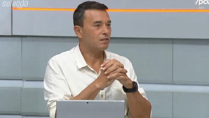 Rizek discordou de Lino em debate sobre atitude do Flamengo com o Palmeiras (Foto: Reprodução/Sportv)
