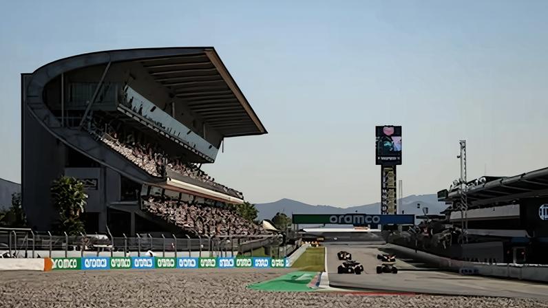 Vista general de la recta principal del Circuit de Barcelona-Catalunya durante el último GP de España, en mayo de 2025.