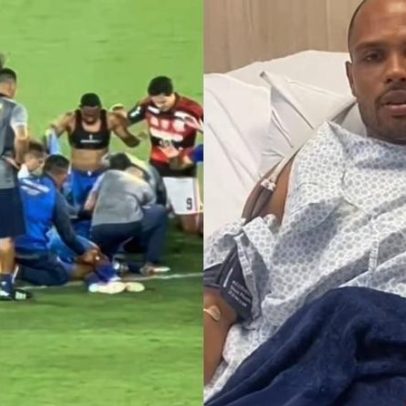 Atletas de times rivais se unem em oração por jogador convulsionado no Maracanã