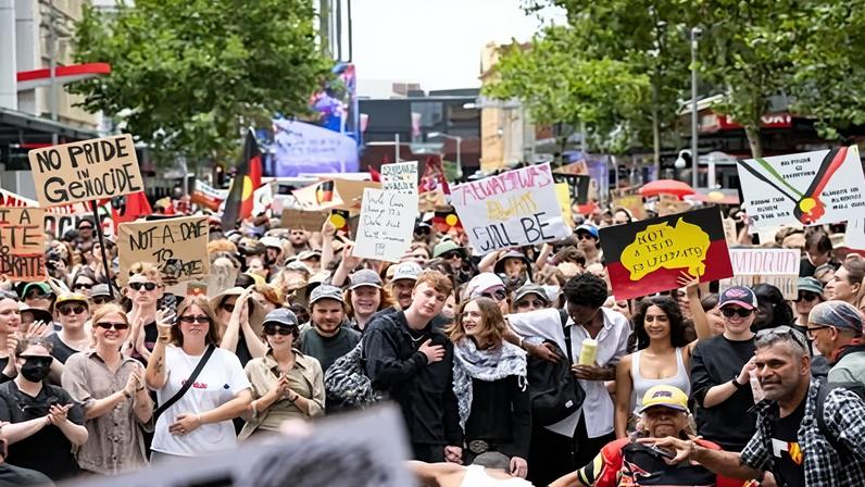 A man has been charged with terrorism over the alleged attempted bombing of an Invasion Day protest in Perth.