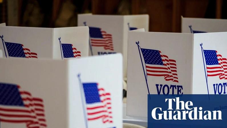 Voting booths in Newtown, Pennsylvania in 2024.