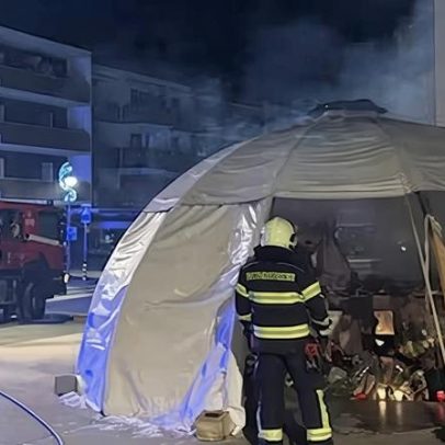 Incêndio danifica memorial de vítimas em Crans-Montana, Suíça