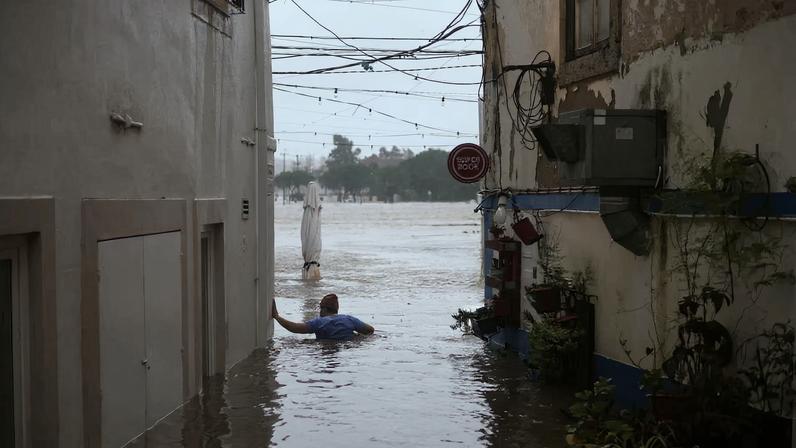 Storm Leo reaches Alcacer do Sal