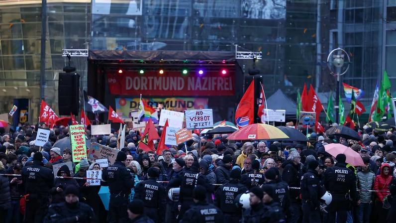 Protest against the AfD in Dortmund