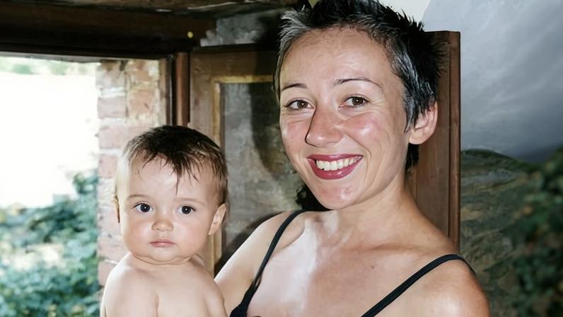 ‘What was the point of hair?’ … Anouchka and baby Dot in France, 2001.