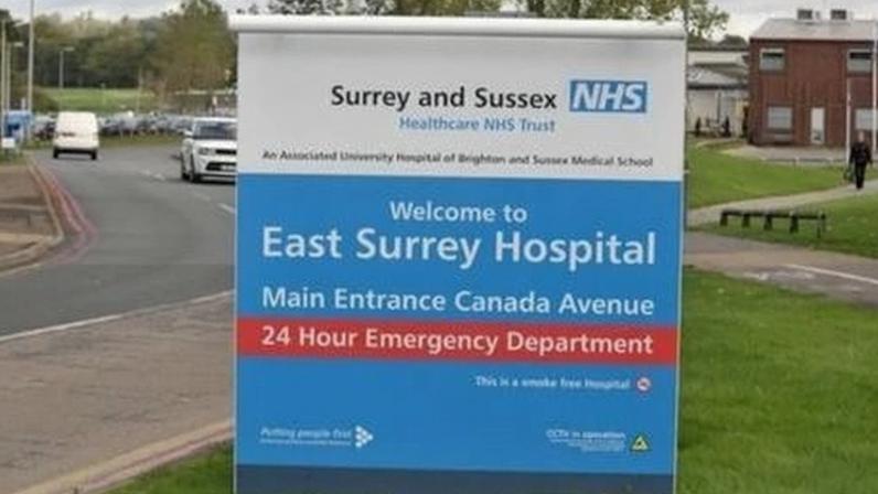 East Surrey Hospital has been given government funding to install more than 2,000 solar panels on its roof