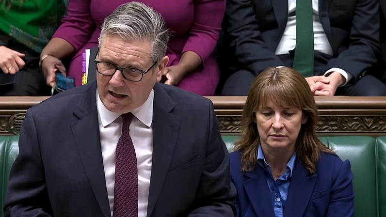 Keir Starmer being grilled by Kemi Badenoch at prime minister's questions on Wednesday.
