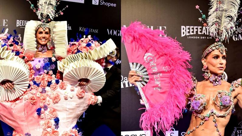 Deborah Secco roubou a cena no Baile da Vogue 2026: a produção transformou a atriz em uma verdadeira obra de arte em movimento.