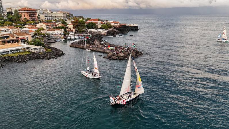 Aid flotilla ‘Thousand Madleens’departs Catania for Gaza