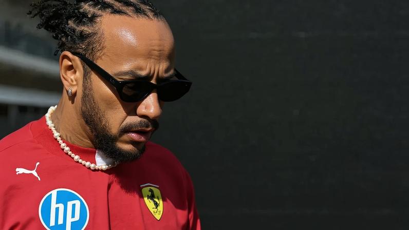 O piloto Lewis Hamilton, da Ferrari (Foto: Jim WATSON / AFP)