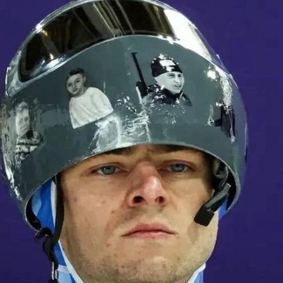 Atletas ucranianos de luge homenageiam compatriota desclassificado
