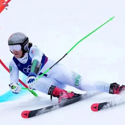 Acompanhe a segunda descida de Lucas Pinheiro no slalom gigante