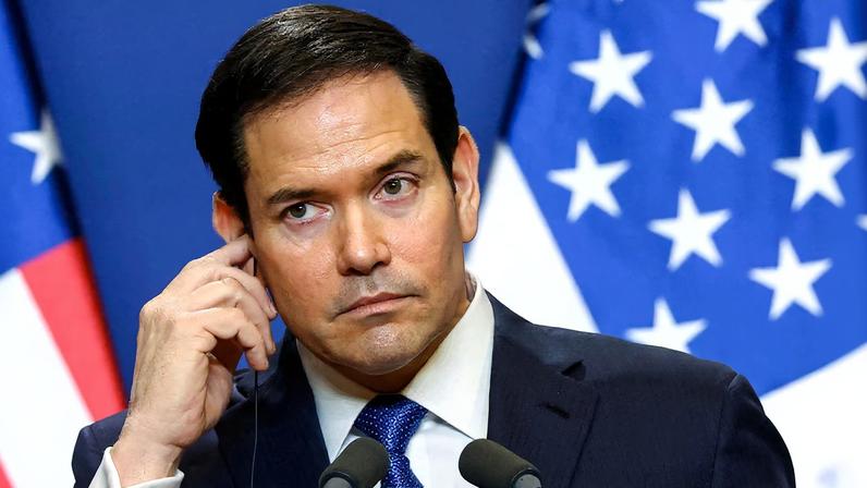 U.S. Secretary of State Marco Rubio attends a joint press conference with Hungarian Prime Minister Viktor Orban (not pictured) in Budapest, Hungary, February 16, 2026. REUTERS/Bernadett Szabo/File Photo