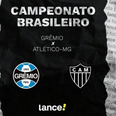Grêmio x Atlético-MG: horário, transmissão e escalações pelo Brasileirão