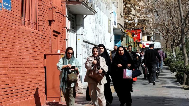 Aftermath of strike in Tehran