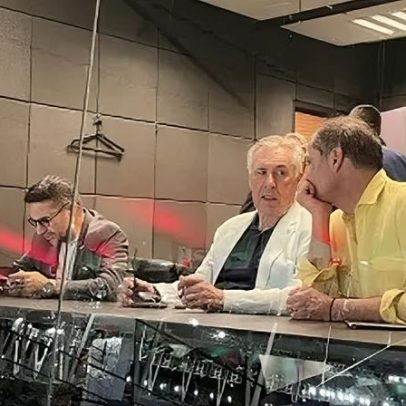 Ancelotti assiste clássico no Maracanã entre Fluminense e Botafogo