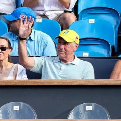 Torcedores no Rio Open, com Ancelotti presente, pedem Neymar e outros nomes para a Seleção