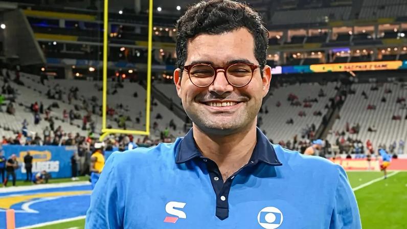 Antony Curti completou primeira temporada da NFL pela Globo (Foto: Reprodução)